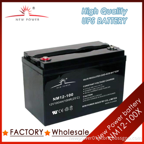 UPS Battery 12V 100ah AGM SLA Battery (NM12-100X)